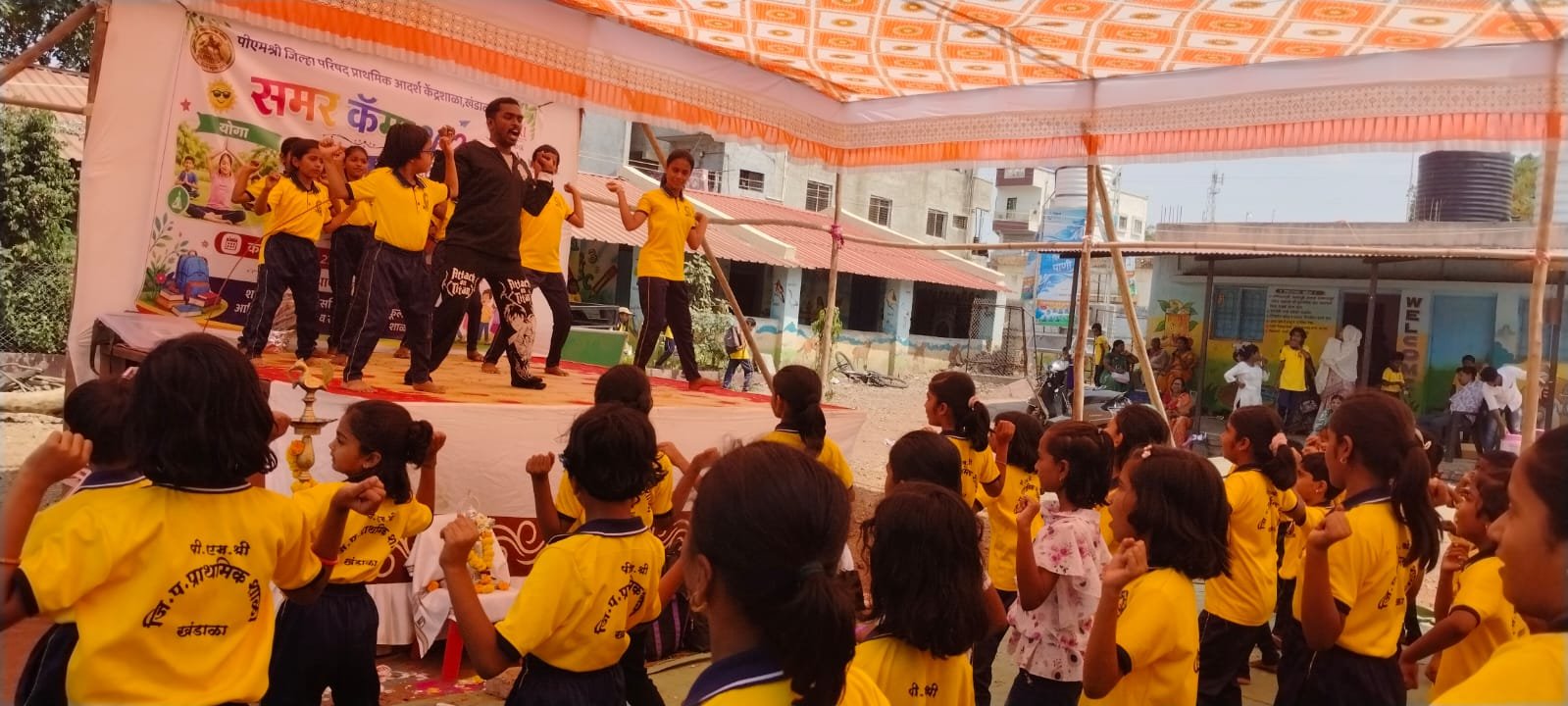 Students at summer camp